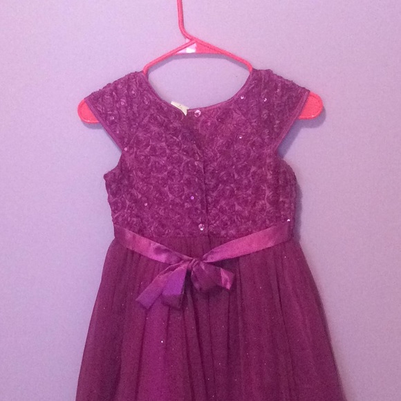 Sparkly Purple Rose Dress - Picture 3 of 3